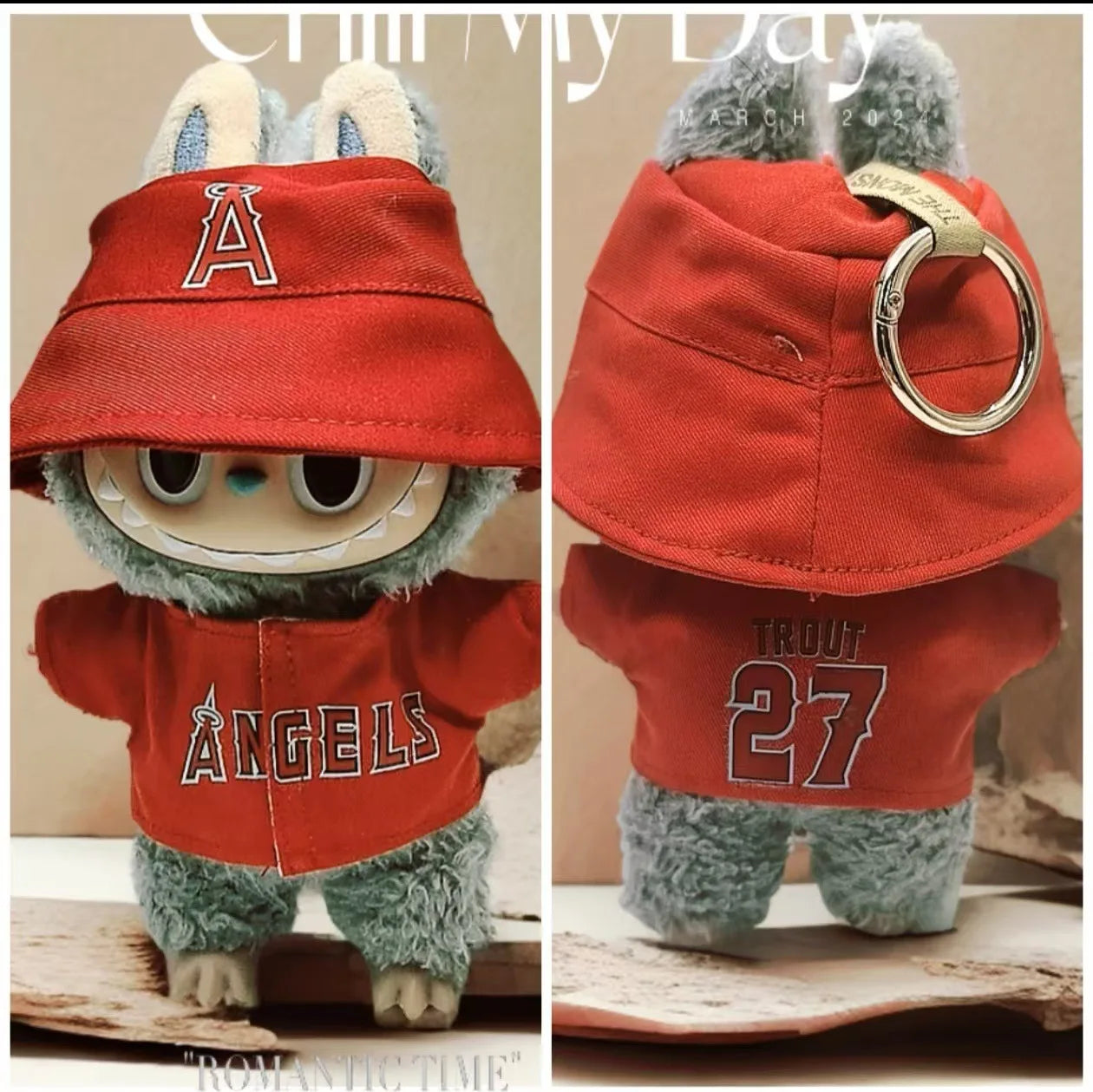 Hot Labubu Doll Clothes 15/17Cm Labubu Clothes Sitting Party Number 17 Baseball Clothes Children'S Diy Doll Accessories Gift