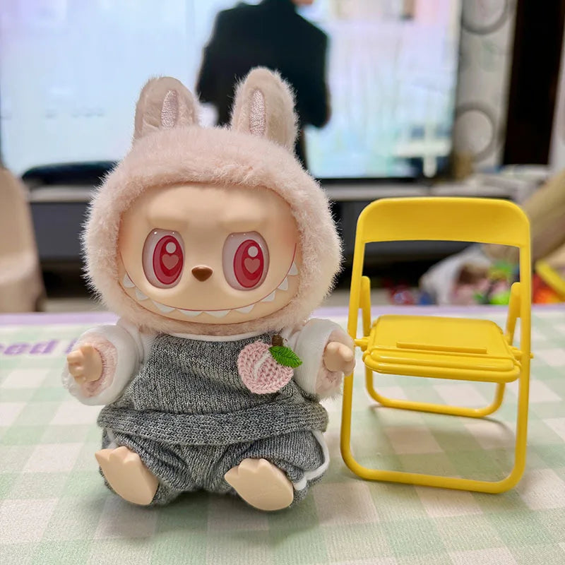 Labubu 17Cm Clothes II Idol Dolls Sitting Party the Monster Outfit Accessories Clothing DIY Gift Fashion Sweater Hoodie EE25M