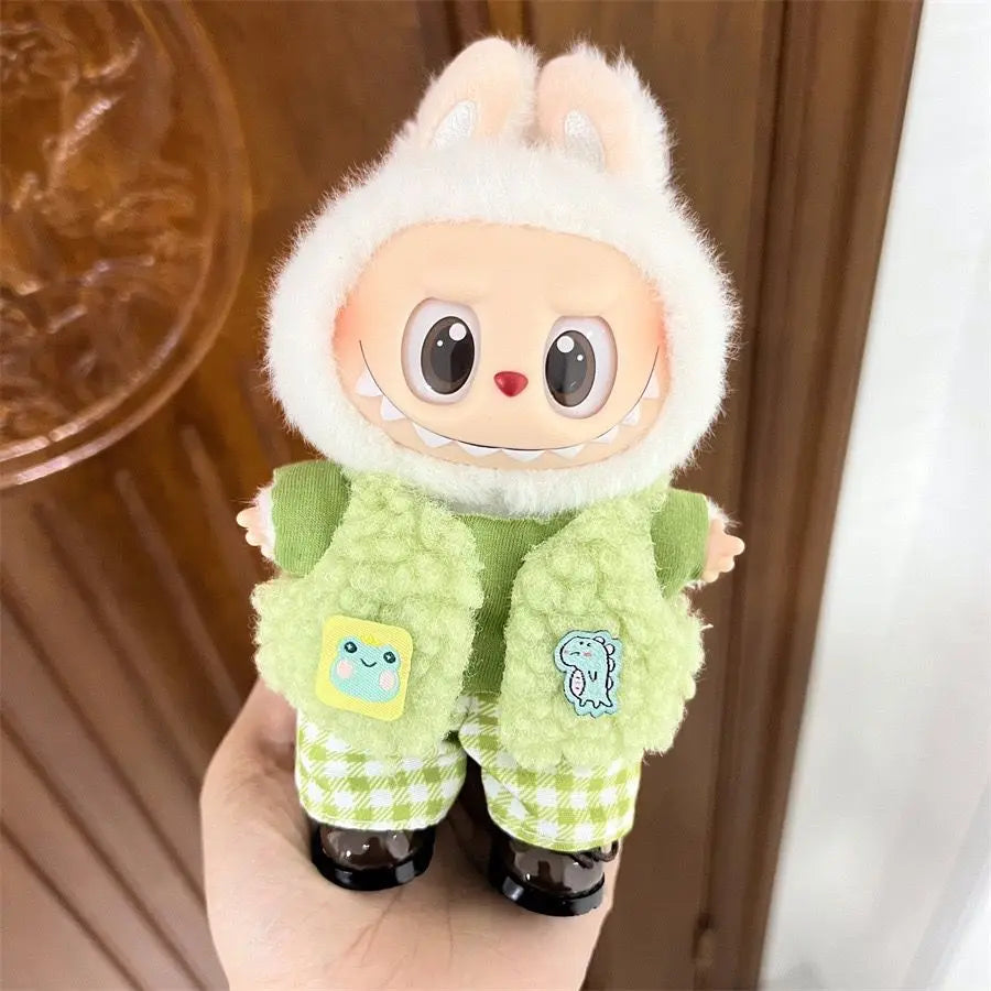 17Cm Labubu Doll'S Clothes the Monster Outfit Accessories Clothing DIY Kids Gift Kuromi Dress Purple Cool Girls Hair Band