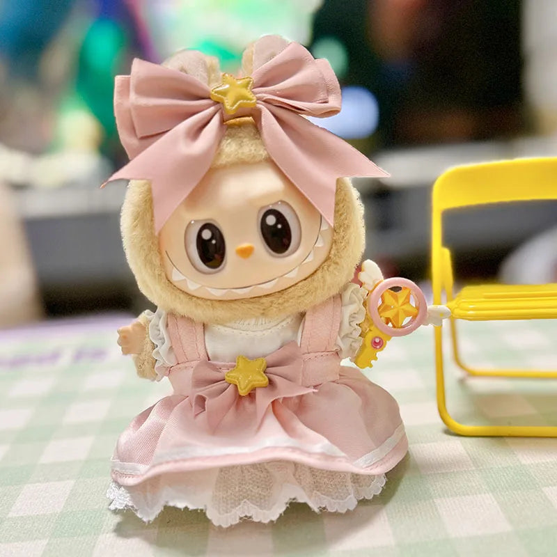 Labubu 17Cm Clothes II Idol Dolls Sitting Party the Monster Outfit Accessories Clothing DIY Gift Fashion Sweater Hoodie EE25M