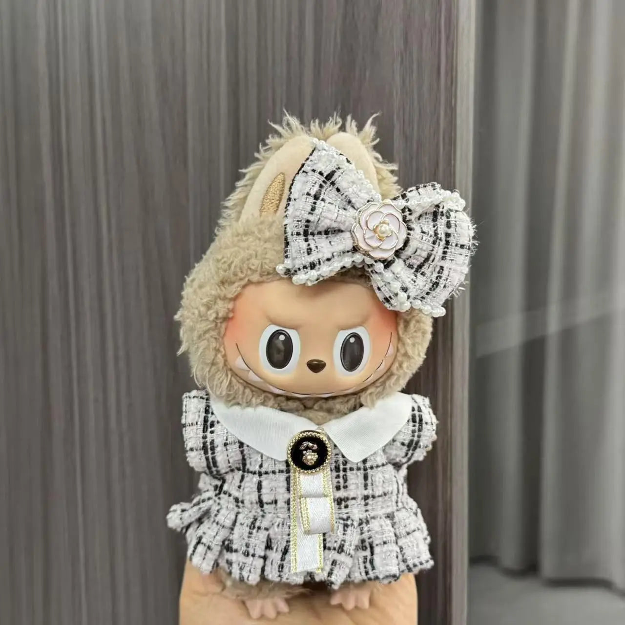 17Cm Labubu Doll'S Clothes the Monster Outfit Accessories Clothing DIY Kids Gift Kuromi Dress Purple Cool Girls Hair Band