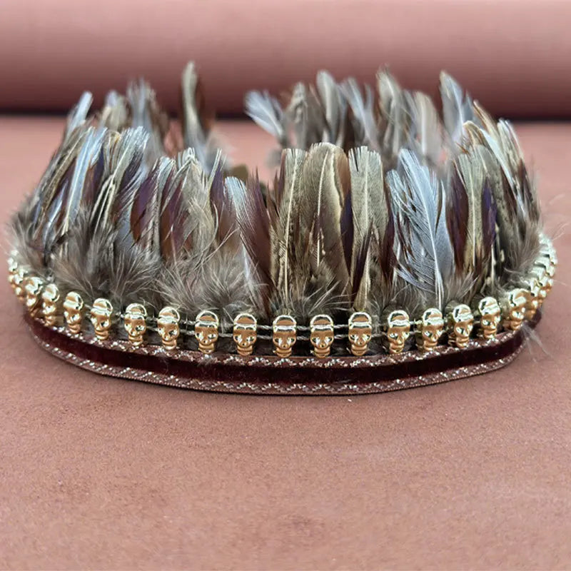 58Cm Doll Clothing Accessories Labubu Leader Zimomo Dog Tooth Necklace Diy Pheasant Tail Headwear Apron