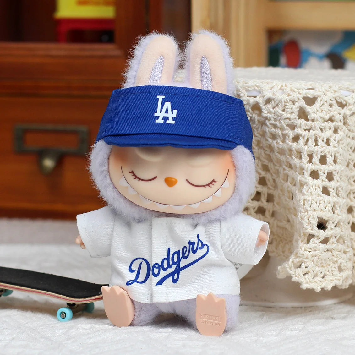 Hot Labubu Doll Clothes 15/17Cm Labubu Clothes Sitting Party Number 17 Baseball Clothes Children'S Diy Doll Accessories Gift