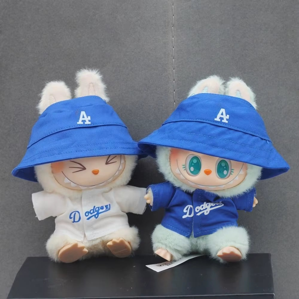 Labubu Doll Clothes 15/17Cm Labubu Clothes Sitting Party Number 17 Baseball Clothes Children'S Diy Doll Accessories Gift