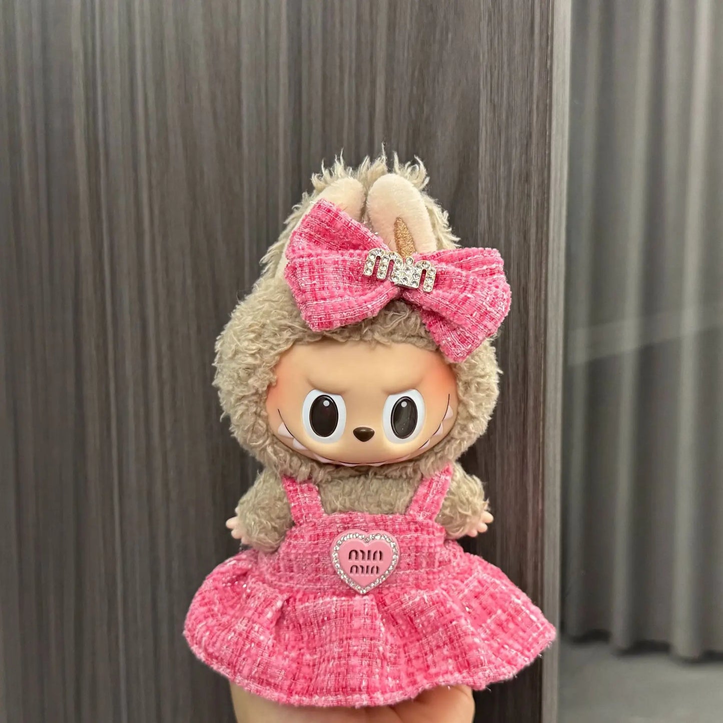 17Cm Labubu Doll'S Clothes the Monster Outfit Accessories Clothing DIY Kids Gift Kuromi Dress Purple Cool Girls Hair Band