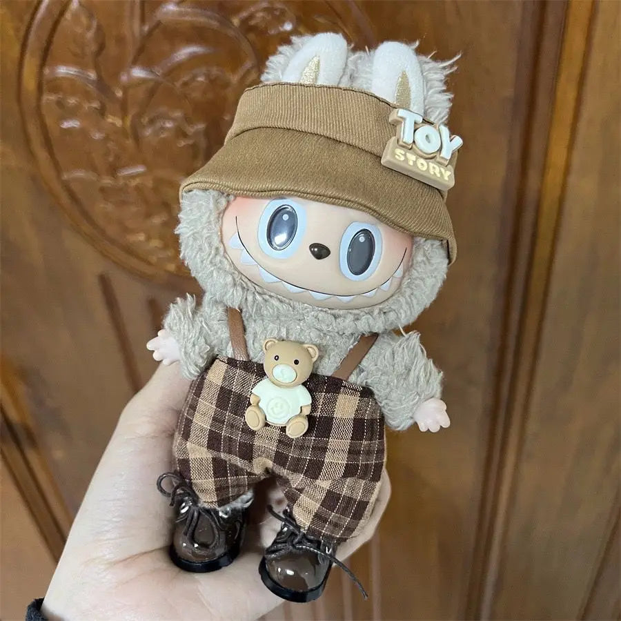 17Cm Labubu Doll'S Clothes the Monster Outfit Accessories Clothing DIY Kids Gift Kuromi Dress Purple Cool Girls Hair Band