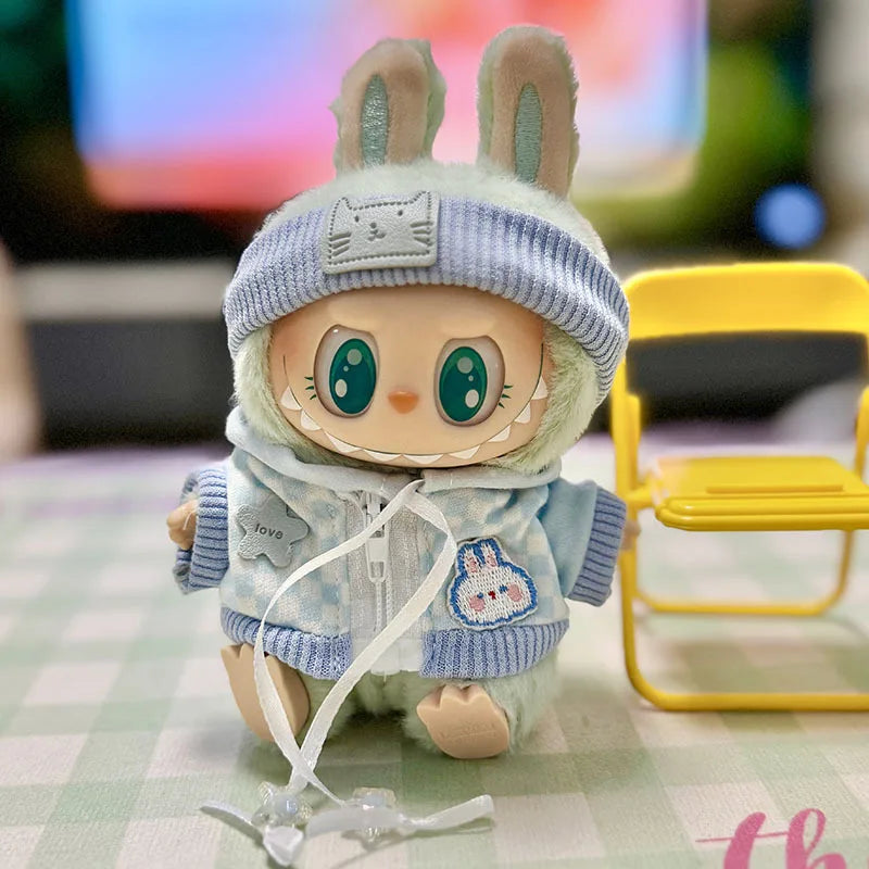 Labubu 17Cm Clothes II Idol Dolls Sitting Party the Monster Outfit Accessories Clothing DIY Gift Fashion Sweater Hoodie EE25M