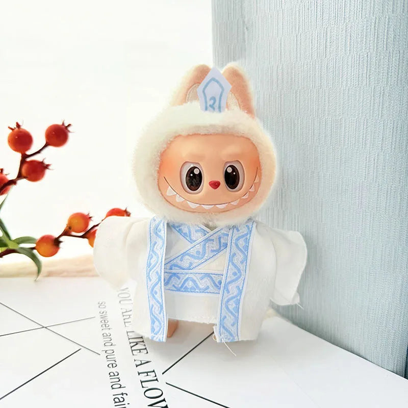 Labubu 17Cm Clothes II Idol Dolls Sitting Party the Monster Outfit Accessories Clothing DIY Gift Nezha Qiankun Circle EM01A