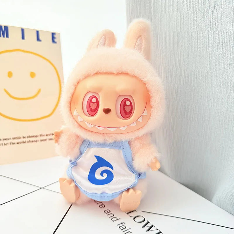 Labubu 17Cm Clothes II Idol Dolls Sitting Party the Monster Outfit Accessories Clothing DIY Gift Nezha Qiankun Circle EM01A