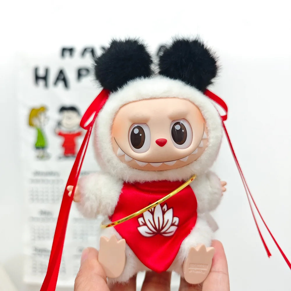 Labubu 17Cm Clothes II Idol Dolls Sitting Party the Monster Outfit Accessories Clothing DIY Gift Nezha Qiankun Circle EM01A