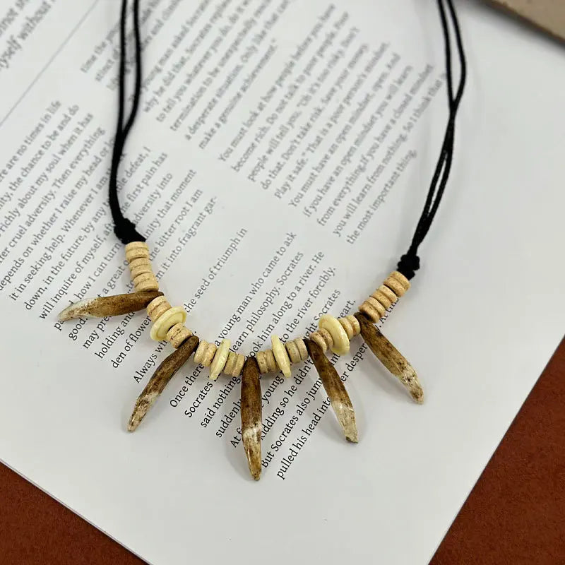 58Cm Doll Clothing Accessories Labubu Leader Zimomo Dog Tooth Necklace Diy Pheasant Tail Headwear Apron