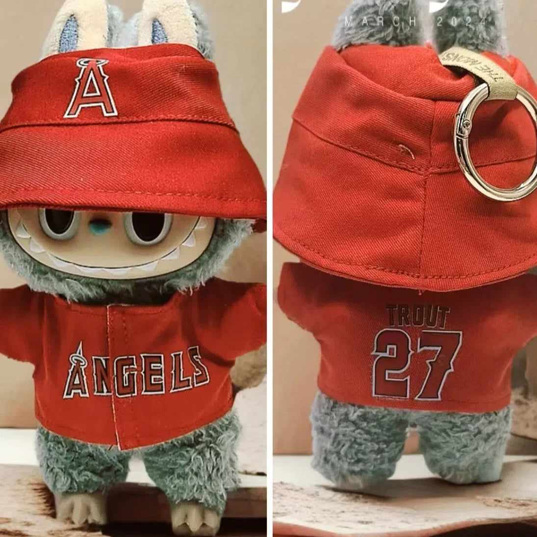 Hot Labubu Doll Clothes 15/17Cm Labubu Clothes Sitting Party Number 17 Baseball Clothes Children'S Diy Doll Accessories Gift