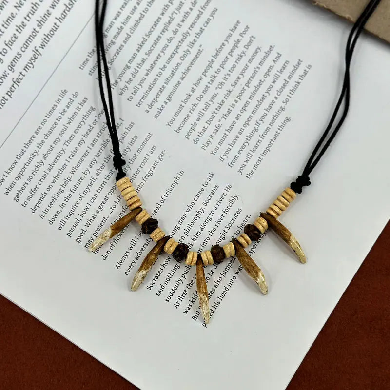 58Cm Doll Clothing Accessories Labubu Leader Zimomo Dog Tooth Necklace Diy Pheasant Tail Headwear Apron