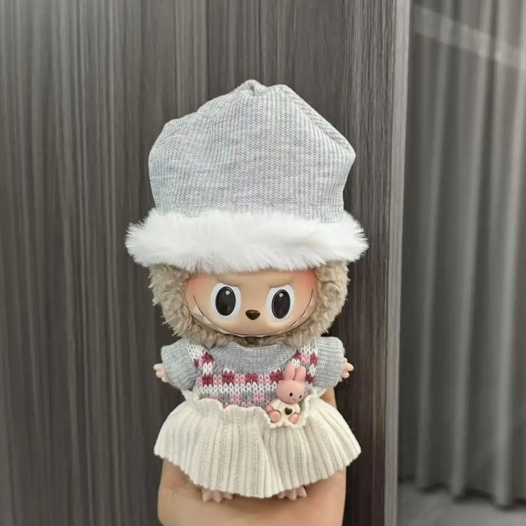 17Cm Labubu Doll'S Clothes the Monster Outfit Accessories Clothing DIY Kids Gift Kuromi Dress Purple Cool Girls Hair Band