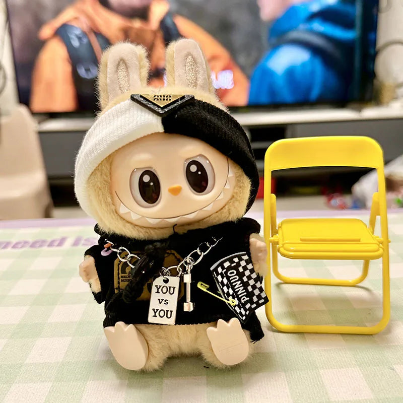 Labubu 17Cm Clothes II Idol Dolls Sitting Party the Monster Outfit Accessories Clothing DIY Gift Fashion Sweater Hoodie EE25M