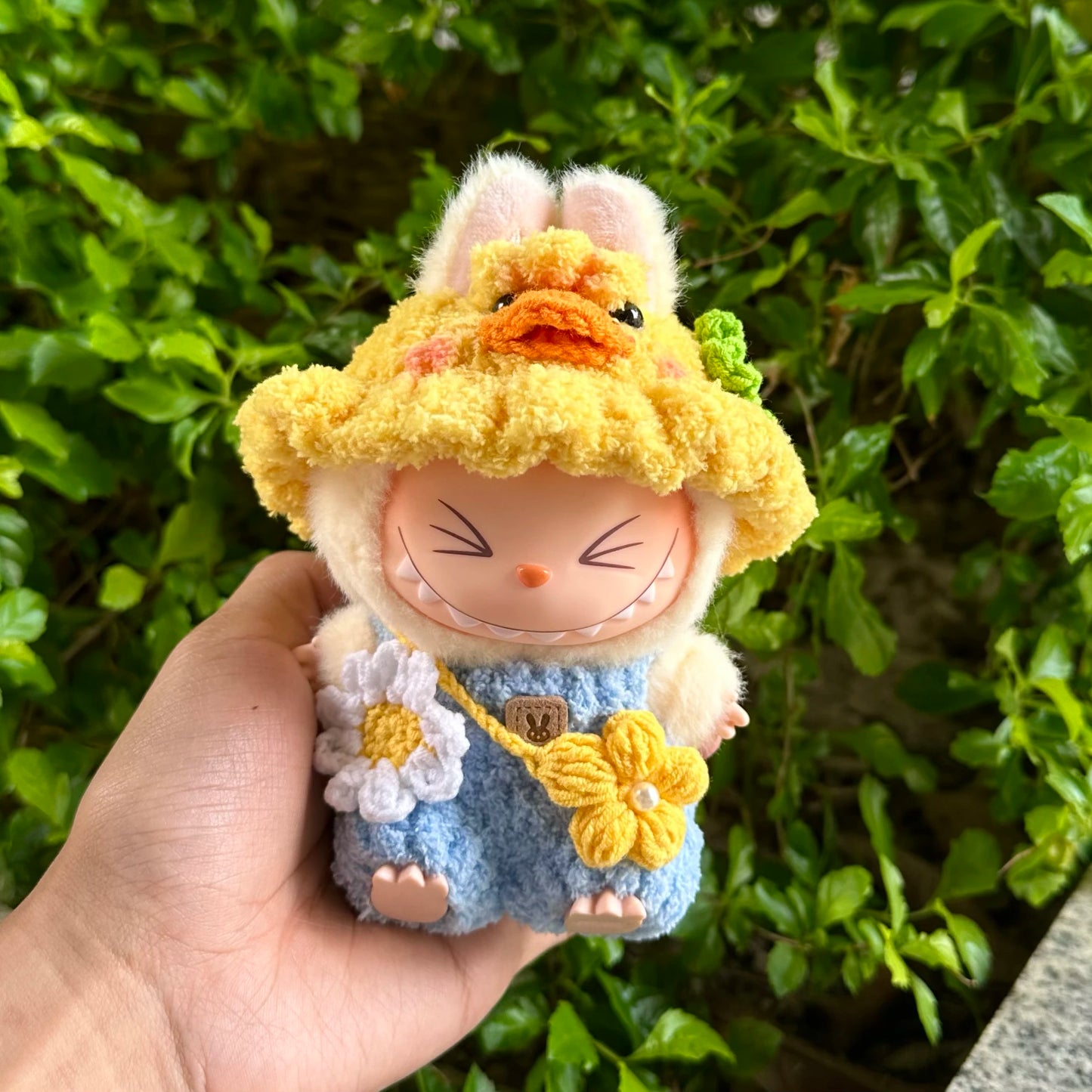 New for Labubu V1 V2 V3 Clothes Vinyl Baby Clothes Lucky Loyalty Trendy Cool Strap Pants Diy Accessories Gift Customization Doll
