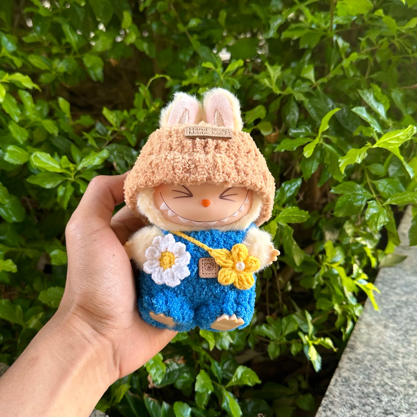 New for Labubu V1 V2 V3 Clothes Vinyl Baby Clothes Lucky Loyalty Trendy Cool Strap Pants Diy Accessories Gift Customization Doll