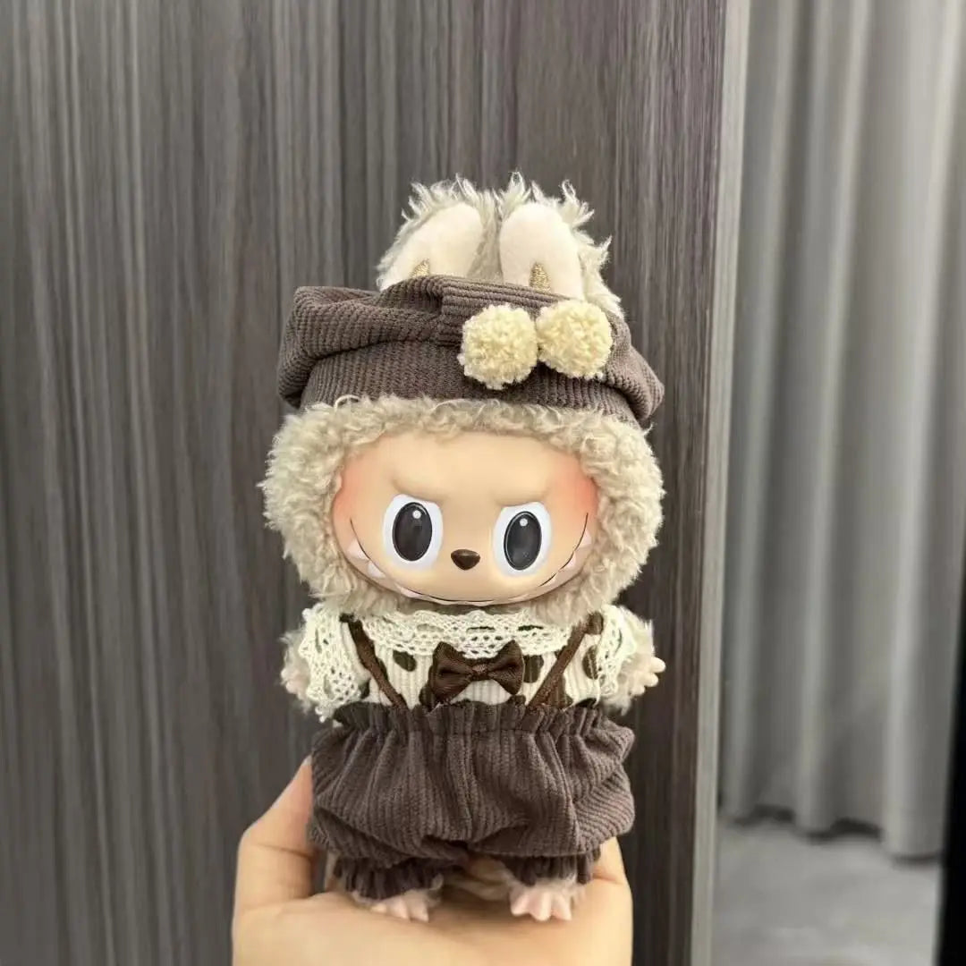 17Cm Labubu Doll'S Clothes the Monster Outfit Accessories Clothing DIY Kids Gift Kuromi Dress Purple Cool Girls Hair Band