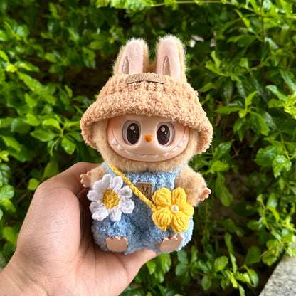 New for Labubu V1 V2 V3 Clothes Vinyl Baby Clothes Lucky Loyalty Trendy Cool Strap Pants Diy Accessories Gift Customization Doll