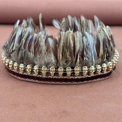 58Cm Doll Clothing Accessories Labubu Leader Zimomo Dog Tooth Necklace Diy Pheasant Tail Headwear Apron