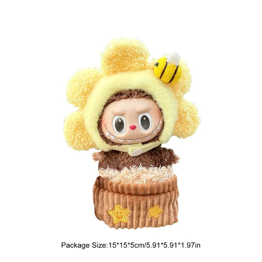 For Labubu V1 V2 Idol Cute Doll Clothes Fashion Mini Doll Outfit Accessories Leisure Suit Clothing 17Cm Labubu Clothe Best Gifts