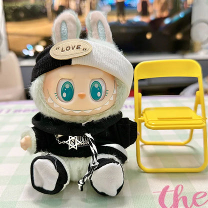 Labubu 17Cm Clothes II Idol Dolls Sitting Party the Monster Outfit Accessories Clothing DIY Gift Fashion Sweater Hoodie EE25M