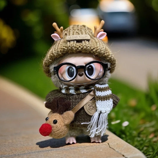 Kawaii Mini Plush Doll'S Clothes Outfit Accessories for Korea Kpop Exo Labubu Idol Dolls Skirt Hairpin Clothing DIY Kids Gift