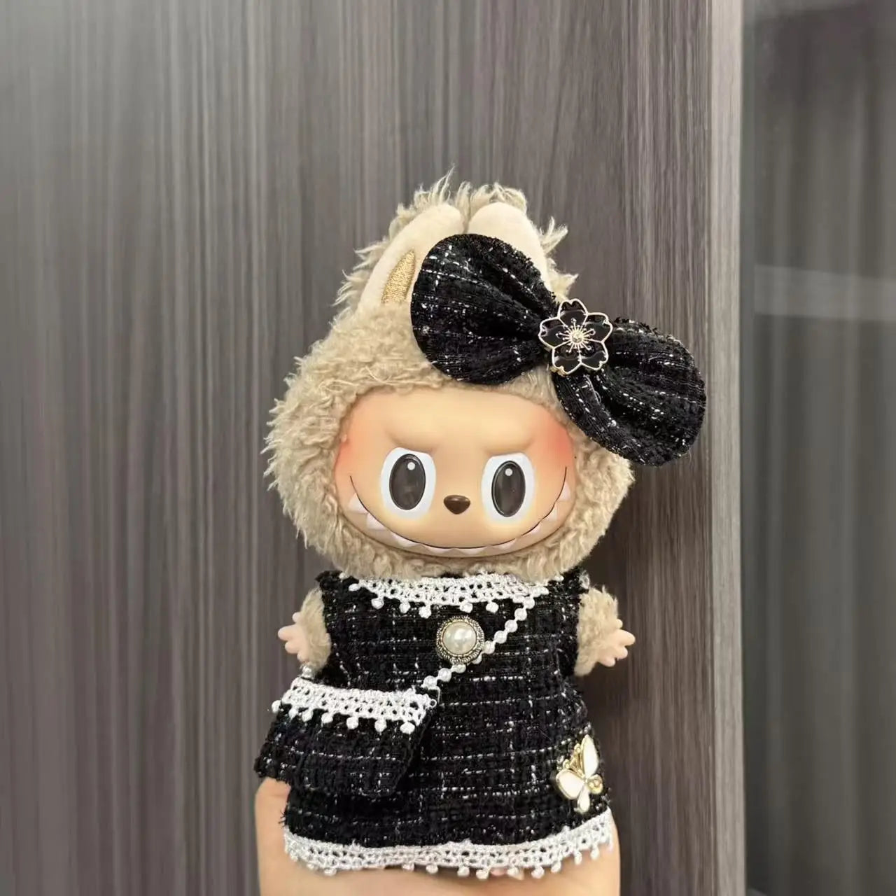 17Cm Labubu Doll'S Clothes the Monster Outfit Accessories Clothing DIY Kids Gift Kuromi Dress Purple Cool Girls Hair Band
