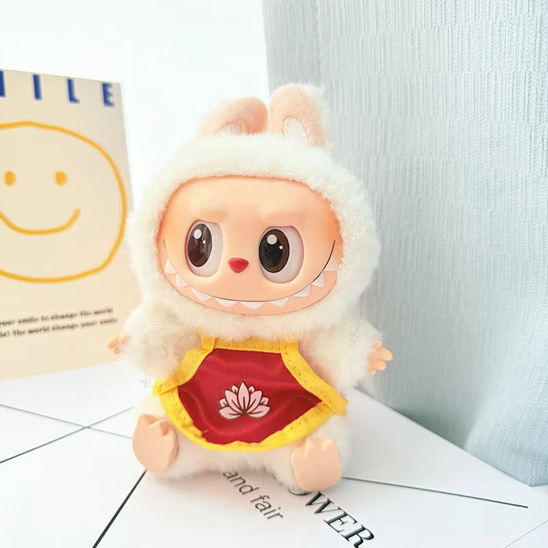 Labubu 17Cm Clothes II Idol Dolls Sitting Party the Monster Outfit Accessories Clothing DIY Gift Nezha Qiankun Circle EM01A