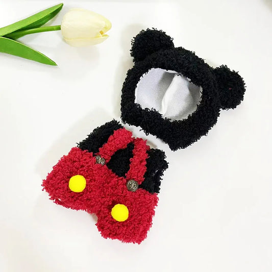 Labubu 17Cm Doll'S Clothes the Monster Labubu Outfit Accessories Clothing DIY Kids Gift Mickey Donald Duck Suit Shoes EF19I