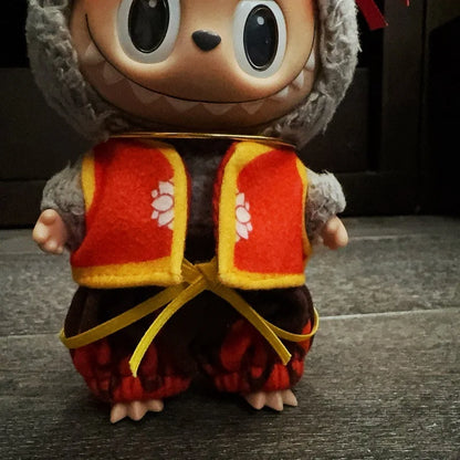 Labubu 17Cm Clothes II Idol Dolls Sitting Party the Monster Outfit Accessories Clothing DIY Gift Nezha Qiankun Circle EM01A