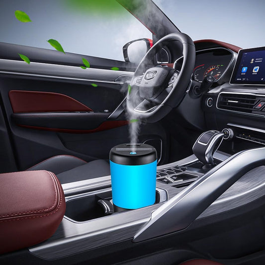 Car Diffuser Desk Humidifier - 7 Color Car Diffusers for Essential Oils, Portable Travel Humidifier