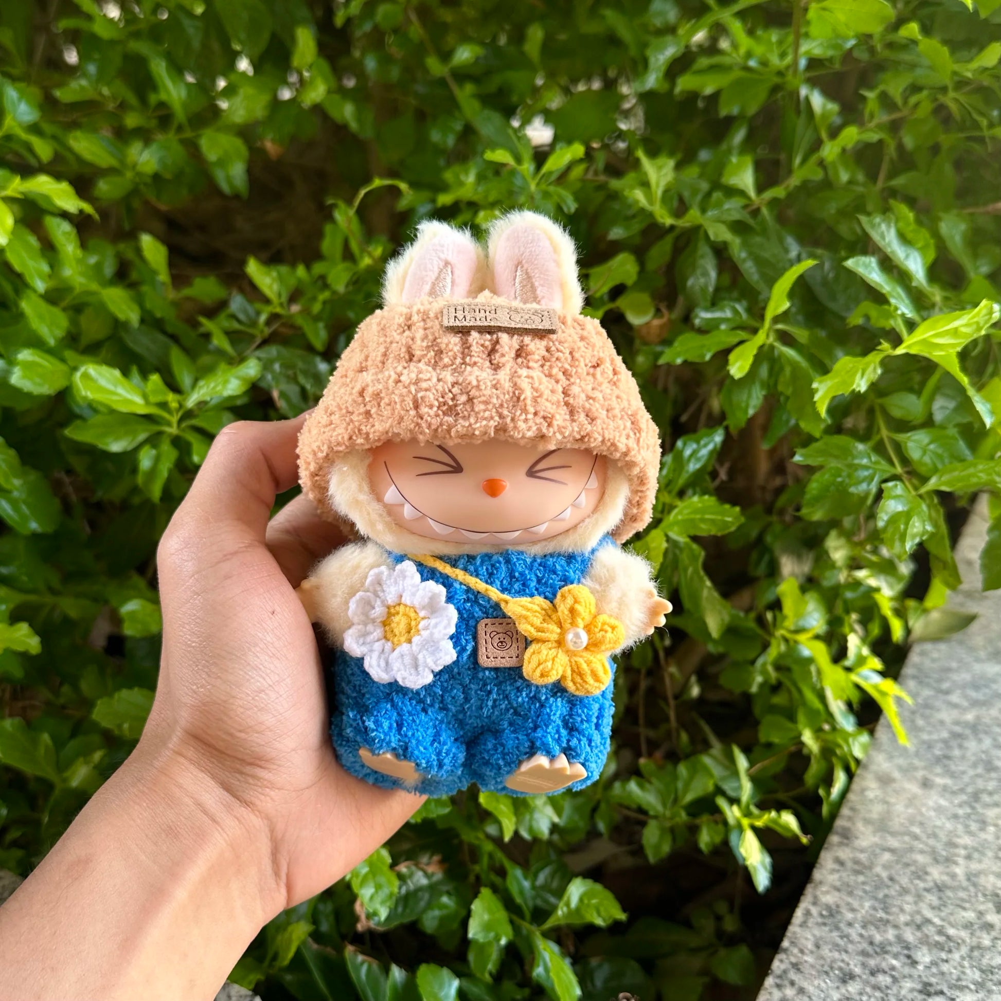 New for Labubu V1 V2 V3 Clothes Vinyl Baby Clothes Lucky Loyalty Trendy Cool Strap Pants Diy Accessories Gift Customization Doll